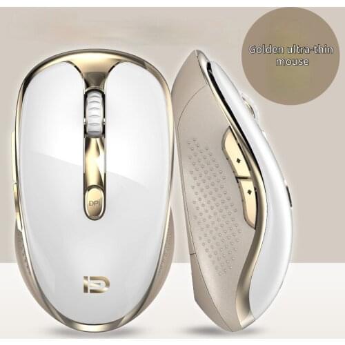 V5s wireless gaming mouse laptop ultra-thin power-saving wireless mouse ultra-thin golden mouse