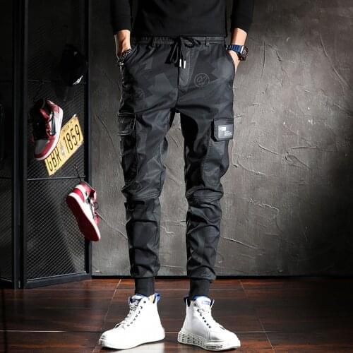 Summer Cargo Pants Men Fashion Casual Camouflage Slim Warm Trousers