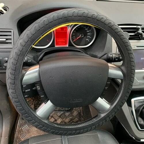 Car Silicone Steering Wheel Cover Universal Texture Soft Multi Color Soft Silicon Steering Wheel Glove Automobiles Accessories