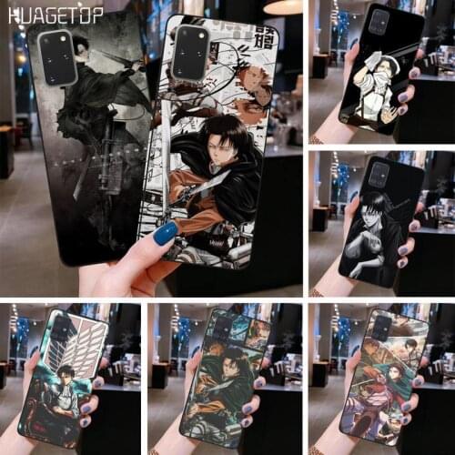 HUAGETOP Levi Ackerman Attack on Titan Soft Phone Case Cover for Samsung S20 plus Ultra S6 S7 edge S8 S9 plus S10 5G lite 2020
