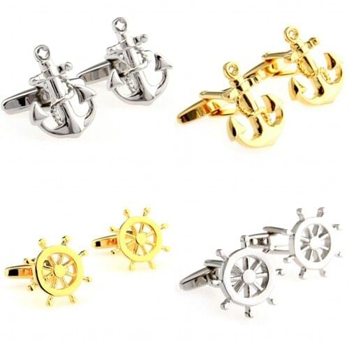 Fashion Anchor Wheel Cufflink Cuff Link 1 Pair Big Promotion