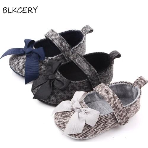 New Fashion Baby Girls Crib Shoes Newborn Footwear Toddler Bows Loafers slippers Infant Tenis for 1 Year Old Doll Shoes Gifts