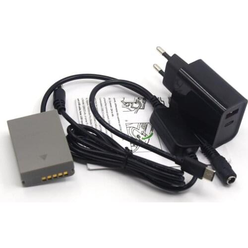 PD Charger + USB Type-C Charger Cable + PS-BLN1 BLN-1 Dummy Battery for Olympus E-M5 OM-D E-M1 E-P5 E-M5 II Camera