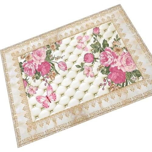 Drop Shipping European style Pattern Anti-Slip Carpet Door mat doormat indoor Kitchen Living room Floor Mat Rug