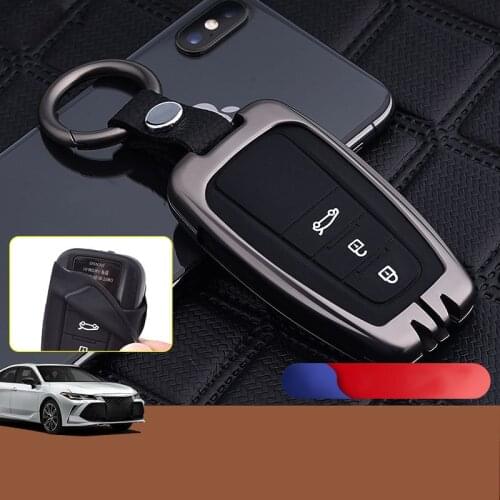 Anti-collision and scratch-resistant special key shell keychain metal key bag cover For Toyota AVALON 2019 2020