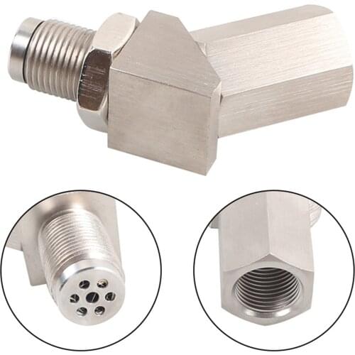 O2 Oxygen Sensor Spacer Extender 45 Degree Angled Bung Extension Spacer M18X1.5 Catalytic Converter