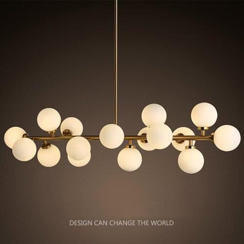 Modern LED Chandelier Light Fitting 16 LED Lights Bubble Chandelier Restaurant Hanging Lamp Pendant Suspension Drop Lighting