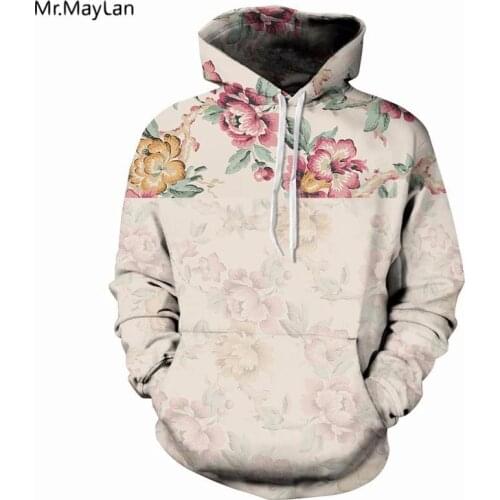 Flowers Hoodies Men Women 3D Sweatshirts Digital Print Rosa Roses Floral Hooded Brand Hoody Top Unisex Casual Streetwear Clothes