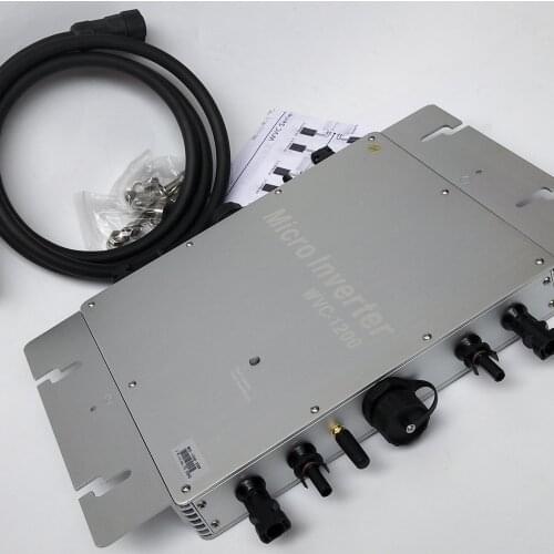 Wifi Version WVC1200 solar On grid Inverter 1200W MPPT Micro Grid Tie inverter Input 22~60vdc Output AC220V.110V Mobile APP