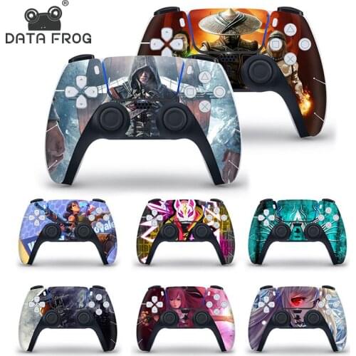 Data Frog Camouflage Style Protective Cover Sticker For PS5 Gamepad Skin For Playstation 5 Controller Decal Joystick Accessories