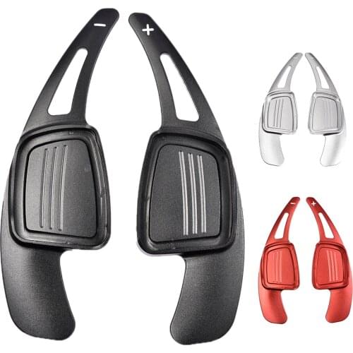 1 Pair Aluminum Car Steering Wheel Gear Shift Paddle Shifters For Audi A3 / S3 facelift A5 S5 2017 A4 B9 Q7 2016-2017 TT TTS