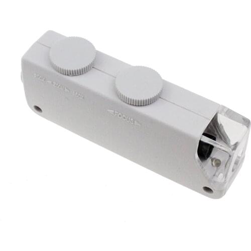 1pcs New Quality Handheld 160X-200X Magnification Zoom Len LED Lighted light lamp Pocket Microscope Magnifier Loupe hot sale