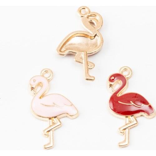 10pcs Enamel bird Charm Pendant For Women Necklace Pendant Making Alloy Beads Fit Bracelet DIY Jewelry Accessory js2170