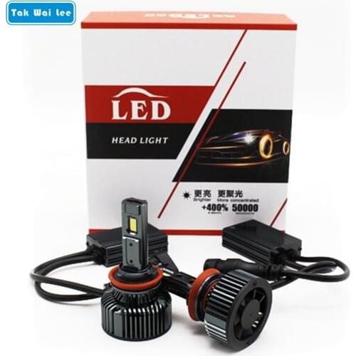 Tak Wai Lee 2X LED Car Headlight Bulb Styling Source IP68 45W 6500K H1 H7 H11 9005 9006 Single Lamp H4 Hi/Lo Beam Front Fog Lamp