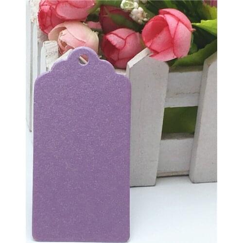 300Pcs/Lot Different Color Design Scallop Head Shaped Kraft Paper Tags Note Cardboard Wholesale Price Hanging Tags Personalise