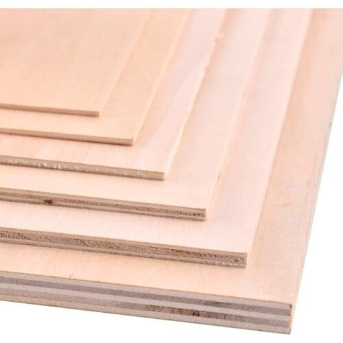 5pcs 50x200mm 150x150mm Aviation Model Layer Board Basswood Plywood DIY Wood Model Building Materials 1.5/2/3/4/5/6/8/10mm