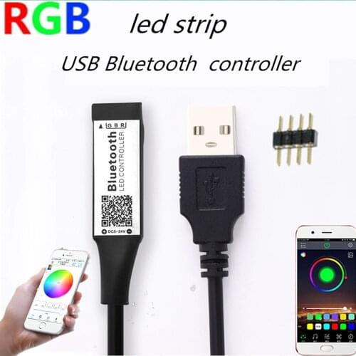 5V USB LED strip RGB Wifi Controller 4pin Bluebooth Power For TV Backlight led strip RGB Controller Remote Light Home colorful