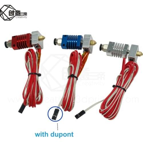 Extruder Accessories 3D J-head Hotend Extruder Kit CR8 / CR10 for 1.75mm 12V Bowden Extruder 0.4 Nozzle 3D Printer Kit