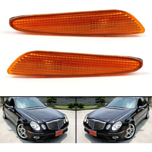 Artudatech Side Marker Light in Bumper Turn Signal Light For Benz W211 E-Class 2003-2006 Turn Signal Lamp Car Accessories Parts