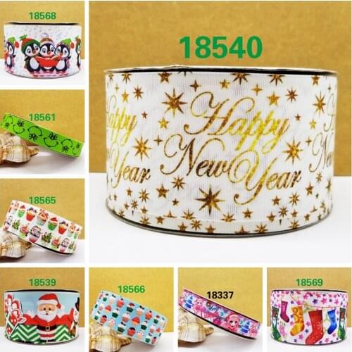 Free shipping 50 yard cartoon printed grosgrain ribbon 18569