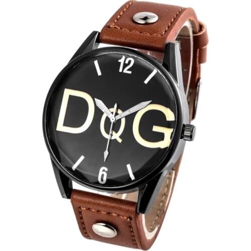 Women Watch New Luxury brand Men Women Quartz Watches Fashion Black And White Large Dial Casual Leather Belt Dress Ladies Clock