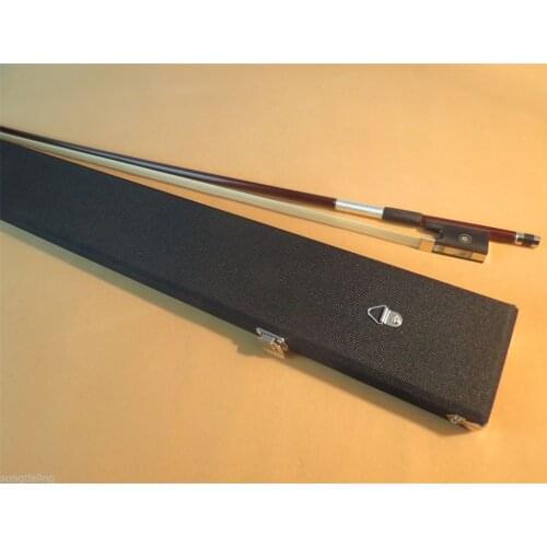 Black colour upright double bass bow case for 1pc of France style bass bow