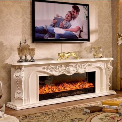 Living room decorating warming fireplace wooden fireplace mantel W200cm electric fireplace insert LED optical artificial flame
