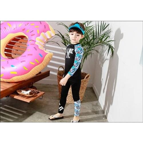 Childrens Swimsuit Kids Girls 2020 Bikini Child Baby Clothing Female Swimwear Children Winnie Bear New Drying Long Sleeve Pants