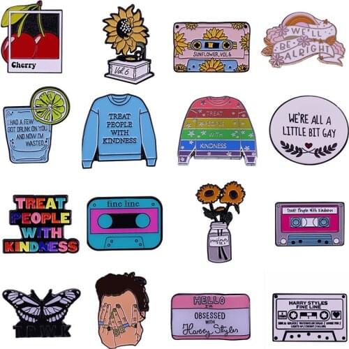 Creativity Anime Girl Hard Enamel Pins LGBT Brooches Women Men Lapel Badge Backpack Collar Fashion Jewelry Gifts For Kids Friend