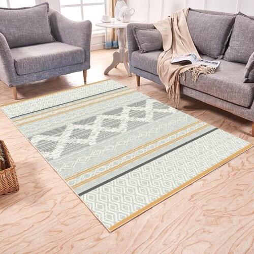 Ethnic Vintage Carpet Living Room Bohemian Abstract Soft Carpet Morocco Bedroom Bedside Blanket Nordic Retro Mat