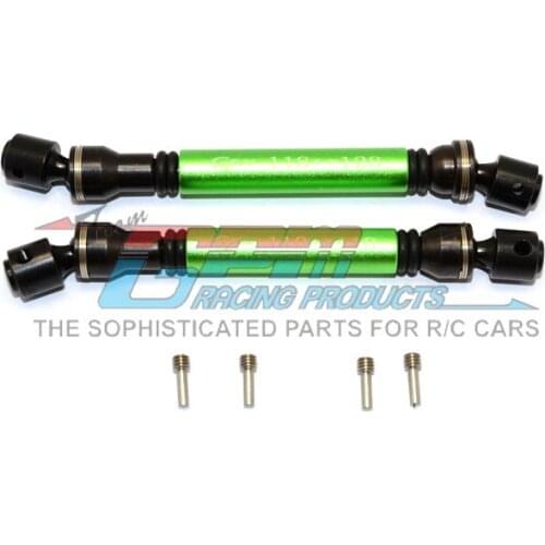 GMADE SAWBACK/SWBACK 4LS STEEL+ALLOY FRONT & REAR MAIN DRIVE SHAFT (F:118MM-128MM, R:110MM-118MM) - 2PCS SET SW237SA