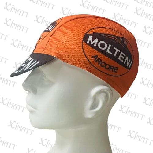 Classic Retro Polyester /Fleece Cycling Hats Orange Cool Perspiration Anti-UV Team Bike Cap Endurance Race Mtb Balaclava