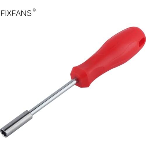 FIXFANS 6.35mm Hex Screwdriver Handle 1/4 Inch Magnetic Bit Holder Extension Hex Shank Socket Wrench Adapter