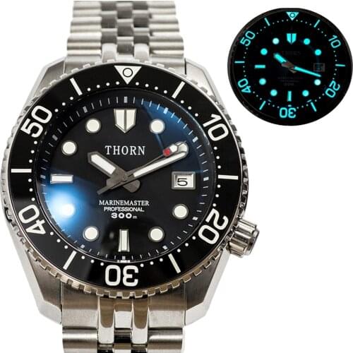 300M Diver Automatic Watch Men Sports NH35 Mechanical Wristwatch 45mm Luminous Stainless Steel Clocks Relojes Para Hombre 2021