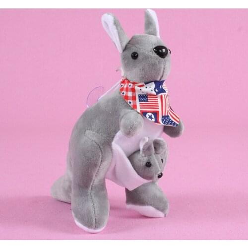 New cute 11cm mascot kangaroo soft baby doll Likeable Pendant bag decoration Keychain festival christmas gift for friend kid