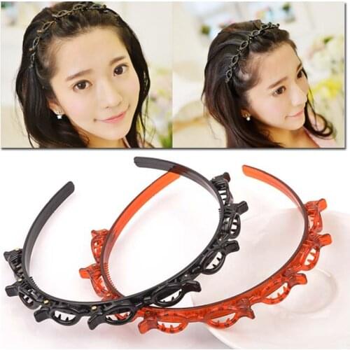 Unisex Hairband Headband Men Women Sports Hair Band Hoop Plastic Hair Hoop Double Bangs Hairstyle Hairpin Hair Accessories
