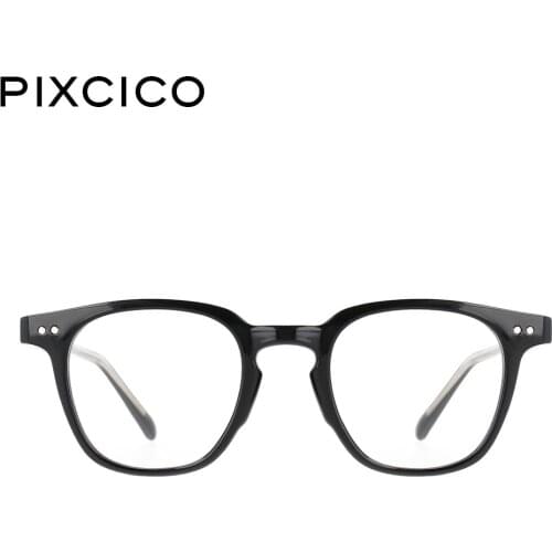 53252 Armazones Opticos Square Men Womens Eyewear Tr90 Frame Acetate Legs Decorative Vintage Females Glasses Oculos De Grau