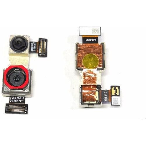 Original Back Main Rear Big camera Small Front Camera flex cable Ribbon For Xiaomi Redmi Note 6 Pro