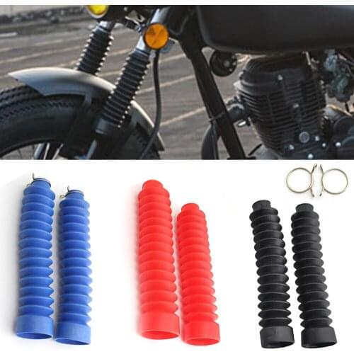 Motorcycle Front Fork Dust Cover For Harley Honda Ducati Yamaha Universal Shock Absorber Sleeve Boots Damping Rubber Protector