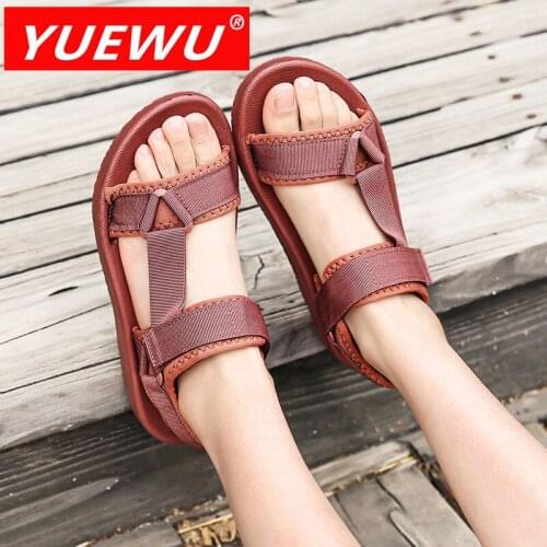 YUEWU Women Sandals Beach Flats Shoes for Women Sandals Summer Shoes 2021 Flip Flop Chaussures Femme Platform Sandals