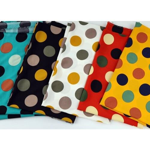 5cm Polka Dots Chiffon Fabric Summer Women Dress Making 150cm Wide Sold By Meter