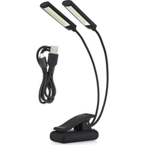 ICOCO 6W LED USB Dimmable Clip On Reading Light for Laptop Notebook Piano Bed Headboard Desk Portable Night Light