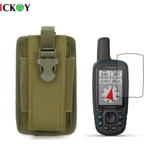 Outdoor Molle Military Tactical Pouch Case + Screen Protector for Hiking GPS 65SR 65S 62 62S 64 64S 64ST 65 Astro 320 430 220