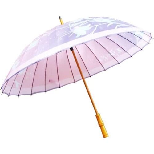 Women Uv Protection Umbrella Long Handle Windproof Adult Fashion Luxury Umbrella Paraguas Mujer Household Merchandises BD50UU