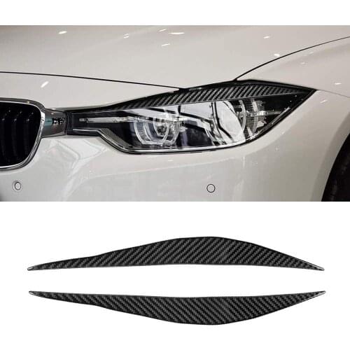 Headlight Eye Lid Cover Eyebrows Decoration Styling Sticker 2PCS for BMW 3 4 Series GT F30 F32 F34 2013 2014 2015 2016 2017