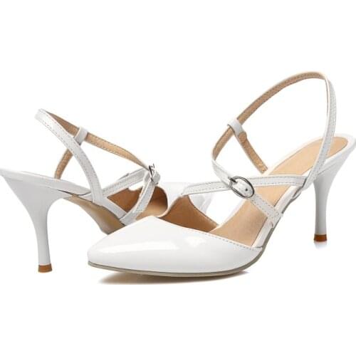 2017 New Women Pumps Big Size 34-47 Ladies Shoes Woman Zapatos Mujer Women High Heels Pumps Sapato Feminino Tacon Valentine 8-6