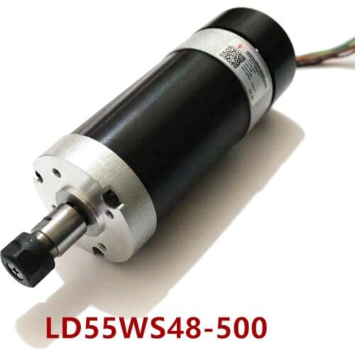 48V 500W brushless electric spindle 12000 rpm high torque spindle motor for robot grinding, drilling and deburring
