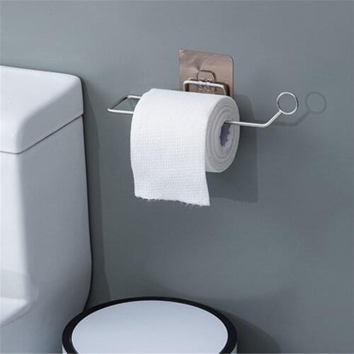 Kitchen Paper Roll Holder Towel Hanger Rack Bar Cabinet Rag Hanging Holder Bathroom Organizer Shelf Toilet Paper Holders