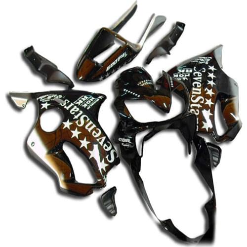 Dor-Injection mold Fairing Kit for CBR600F4I 04 05 06 07 CBR600 F4I 2004 2007 ABS white black Fairings set+gifts