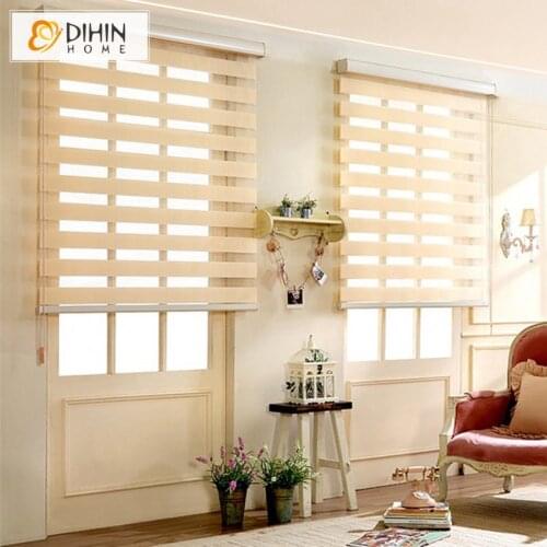 Customized size zebra blinds double layer roller blinds free